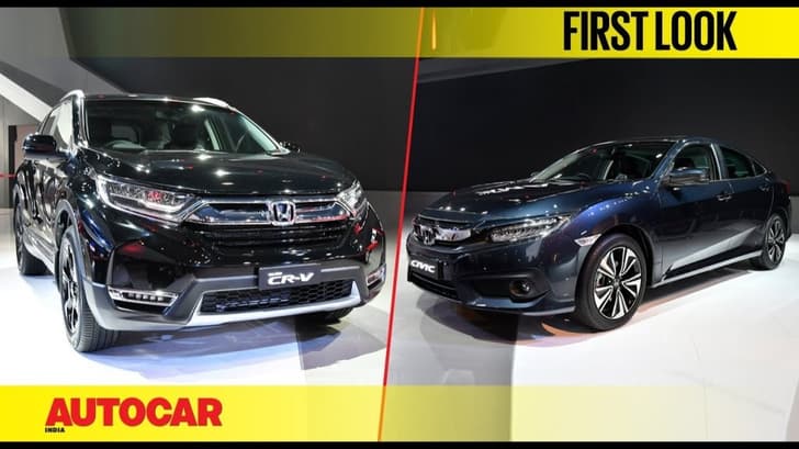 Honda Civic, CR-V at Auto Expo 2018 first look video